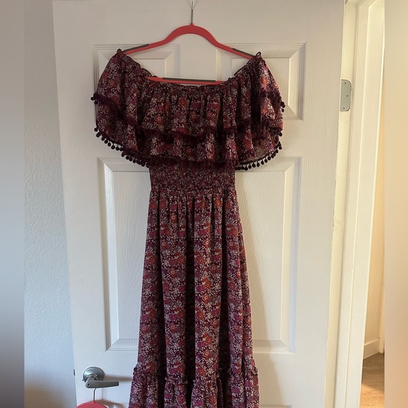 MISA Los Angeles Maribel Off-the-shoulder Midi Dress - Picture 4 of 12